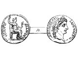 Tiberius, Denarius of